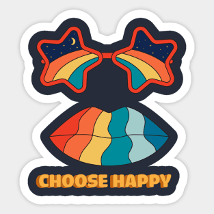 Happy Or Bad ? Choose Happy Sticker